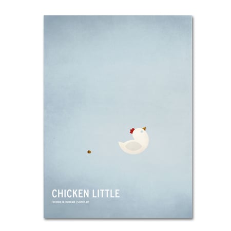 Christian Jackson 'Chicken Little' Canvas Art,14x19